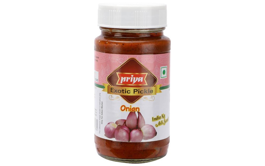 Priya Exotic Pickle Onion   Glass Bottle  300 grams
